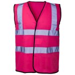 Adults Hi Vis Reflective Colored Vests Mens Heavy Duty Outdoor Work Wear Shirts - Image 5