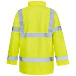 HI VIZ VIS JACKET HIGH VISIBILITY REFLECTIVE WATERPROOF WORKWEAR - Image 4