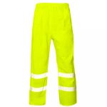 HI VIS OVER TROUSERS VISIBILITY VIZ REFLECTIVE SAFETY WORKWEAR WATERPROOF PANTS - Image 5