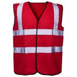 Adults Hi Vis Reflective Colored Vests Mens Heavy Duty Outdoor Work Wear Shirts - Image 4