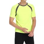 Hi Vis Safety T Shirts High Visibility Fast Drying Work Sports Wear Short - Image 3