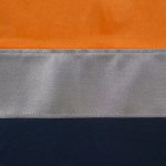 Hi Vis Shirts Mens Cotton Work Shirt Long Sleeve Reflective Tape Orange Yellow - Image 4