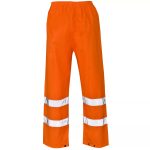 HI VIS OVER TROUSERS VISIBILITY VIZ REFLECTIVE SAFETY WORKWEAR WATERPROOF PANTS - Image 4