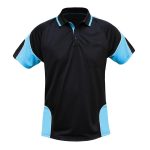 Hi vis Shirts Work Polo Short Sleeve Chest Pocket Contrast Black Blue Pink - Image 4