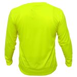 Hi Vis T Shirts High Visibility Safety Work Neon Green Sports Wear Long Sleeve - Image 4