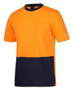 Hi Vis 100� Cotton Safety Work T-Shirts Tee - Image 2