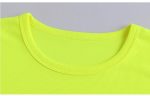 Hi Vis T Shirts High Visibility Safety Work Neon Green Sports Wear Long Sleeve - Image 5