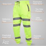 High Visibility Safe Work Reflective Pants Hi Vis Cargo Trousers For Mens