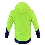 Hi vis Jumper Hoodie Orange Fleece Work Pullover Sweatshirts Chest Pocket - Image 3