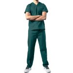 Male Scrub Suit Forest Green - Image 2