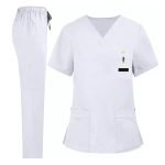 Medical Uniform Nursing Scrub Men Women V-Neck Straight Multi-pocket with Multi Colors Option - Image 5