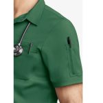 Men's 3-Pocket Short Sleeve Polo with Back Air-Mesh Panels - Image 2
