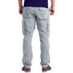 Mens Cargo Combat Trousers Chino Cotton Slim Fit Stretch Casual Work Wear Pants - Image 6