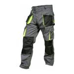 Mens Utility Carpenter Cargo Work Pants Grey - Image 3