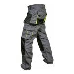 Mens Utility Carpenter Cargo Work Pants Grey - Image 5