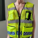Reflective Safety Vest With Pockets And Zipper