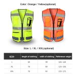 Reflective Safety Vest With Pockets And Zipper - Image 5