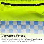 Reflective Safety Vest With Pockets And Zipper - Image 4
