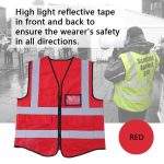 Reflective Vest Safety Security Waistcoat For Outdoor Working - Image 5