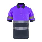 Safety Polo Shirt- Reflective Construction Hi-viz Work Wear t Shirts with Pockets for Women and Men