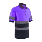 Safety Polo Shirt- Reflective Construction Hi-viz Work Wear t Shirts with Pockets for Women and Men - Image 2