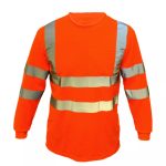 Safety Work Hi Vis T Shirt ANSI Class 3 Long Sleeve High Visibility Reflective