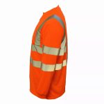 Safety Work Hi Vis T Shirt ANSI Class 3 Long Sleeve High Visibility Reflective - Image 2