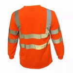 Safety Work Hi Vis T Shirt ANSI Class 3 Long Sleeve High Visibility Reflective - Image 3