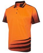 Sublimation Raglan Sleeve Safety Polo UPF Protection 50+ - Image 2