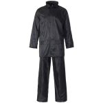 UNISEX MENS LADIES WOMENS HOODED PUDDLE RAINSUIT WATERPROOF PVC WORK RAIN WEAR - Image 4