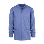 Workwear Professionals Men's 3-Pocket STRETCH Snap Front Scrub Jacket