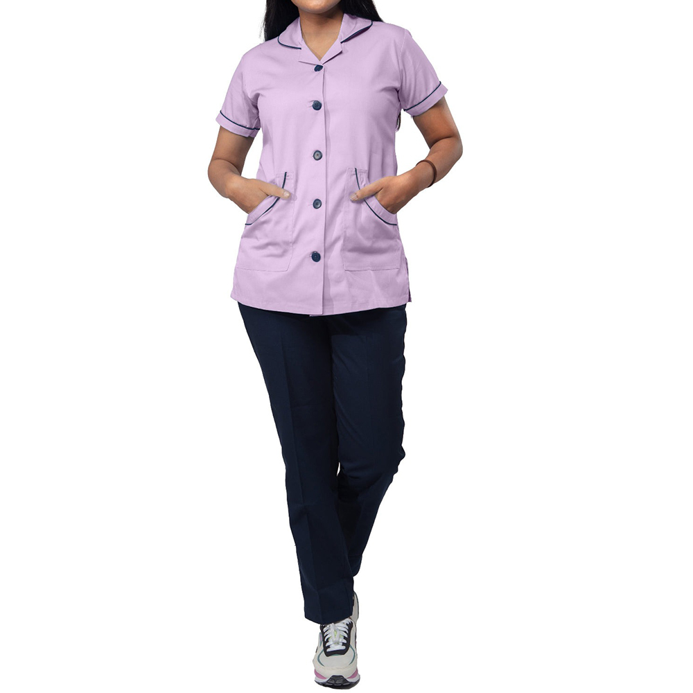 a Female Nurse Uniform Light Purple - Image 1