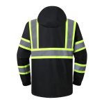 Hi-Vis Reflective Safety Rain Jacket and Pants for Men Women Waterproof Rain Gears for Farming Fishing Work - Image 2