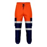 Mens Hi Vis Trousers High Visibility Reflective Tape Safety Work Trousers Men - Image 2