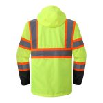 Hi-Vis Reflective Safety Rain Jacket and Pants for Men Women Waterproof Rain Gears for Farming Fishing Work - Image 4