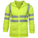 Men Hi Vis Visibility High Viz Hoodies Hooded - Image 5