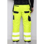 Men's Hi Vis Contrast Bib & Brace Dungaree Work Wear Breathable Overall Dungaree - Image 3