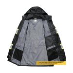 Hi-Vis Reflective Safety Rain Jacket and Pants for Men Women Waterproof Rain Gears for Farming Fishing Work - Image 6