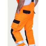 Men's Hi Vis Contrast Bib & Brace Dungaree Work Wear Breathable Overall Dungaree - Image 5