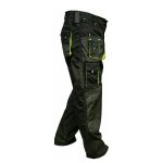 Mens Utility Carpenter Cargo Work Pants Construction Heavy-Duty Work Trousers - Image 3