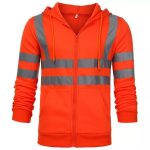 Men Hi Vis Visibility High Viz Hoodies Hooded - Image 4