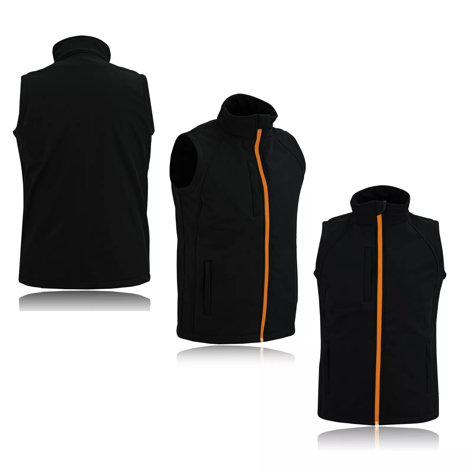 vest5 Mens Softshell Bodywarmer Sleeveless Jacket Gilet Body Warmer Work Fleece Lined - Image 1